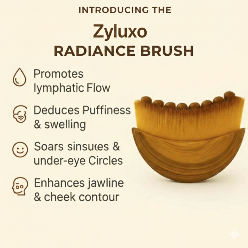Lymphatic Face Sculpting Brush – Jawline, Chin & Drainage Massager